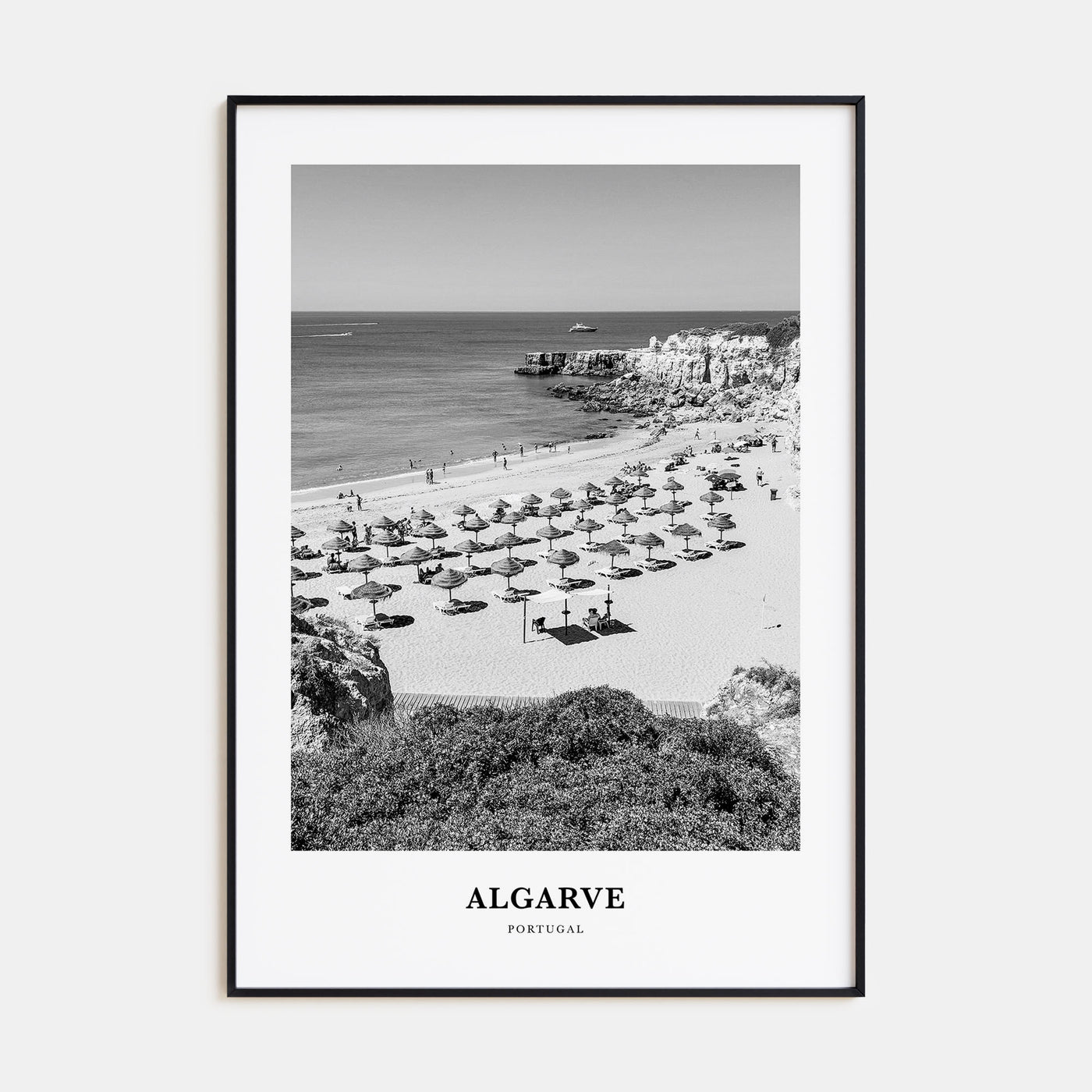 Algarve Portrait B&W Poster