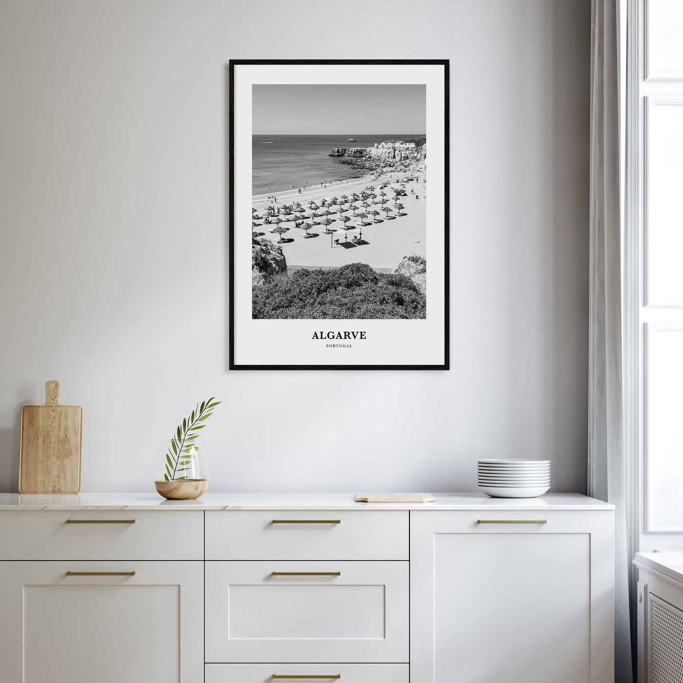 Algarve Portrait B&W Poster