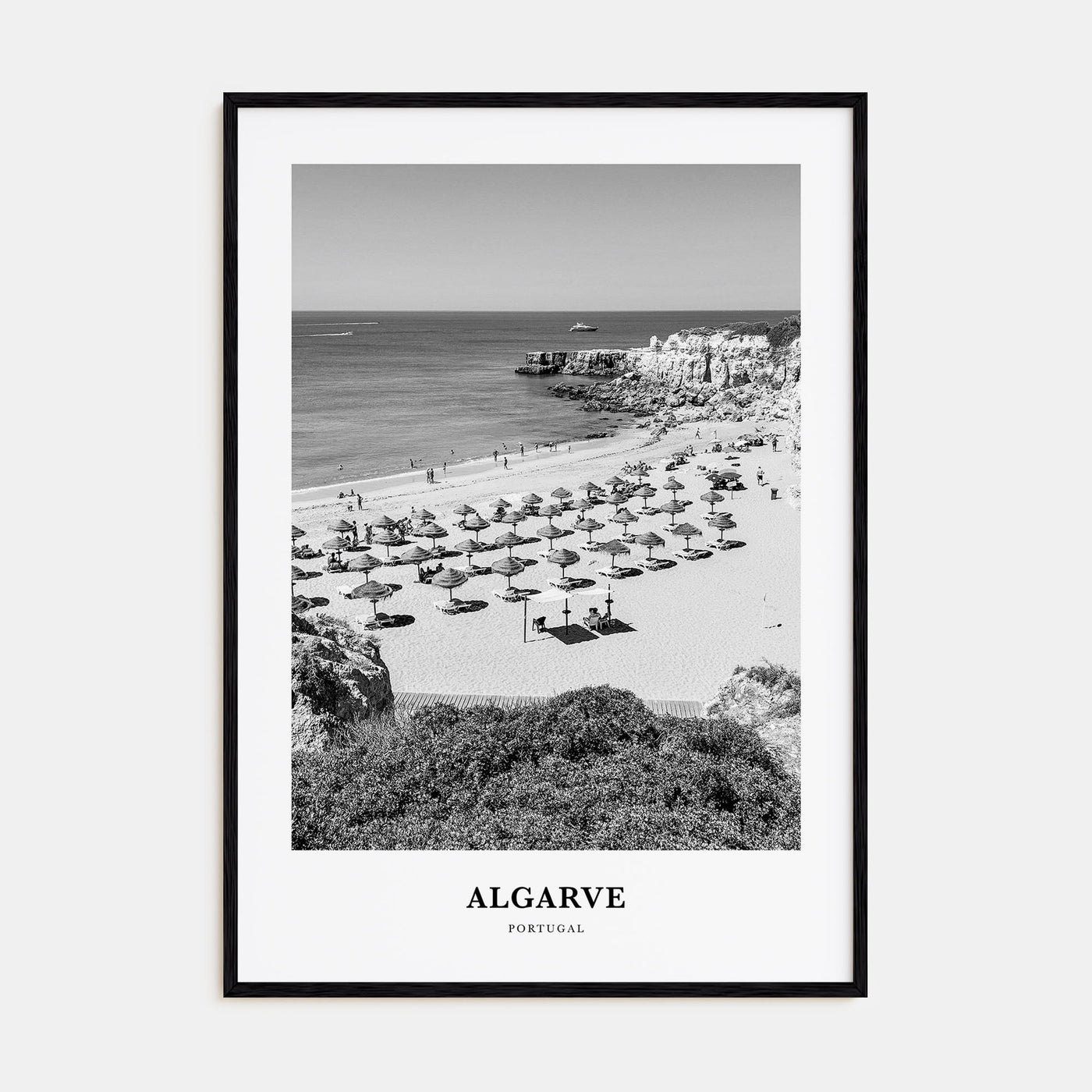 Algarve Portrait B&W Poster