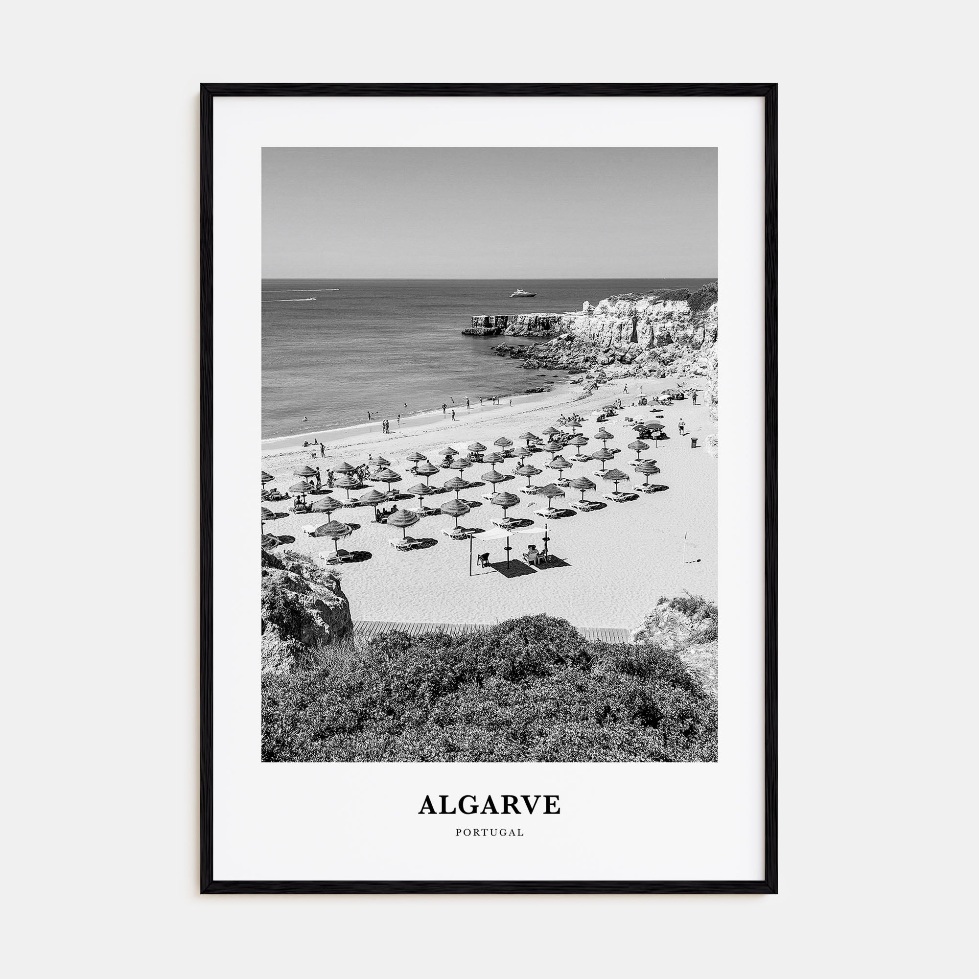 Algarve Portrait B&W Poster
