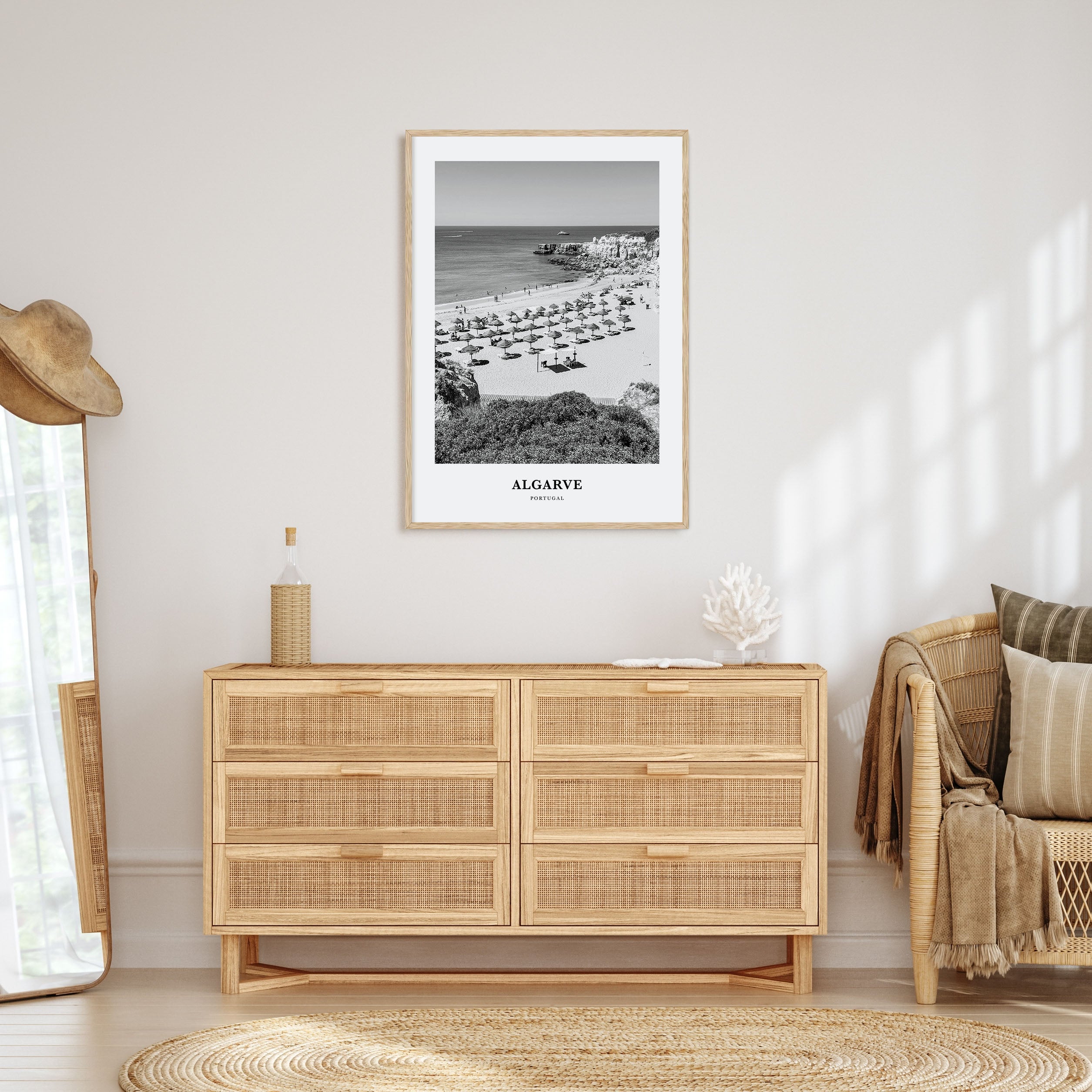 Algarve Portrait B&W Poster