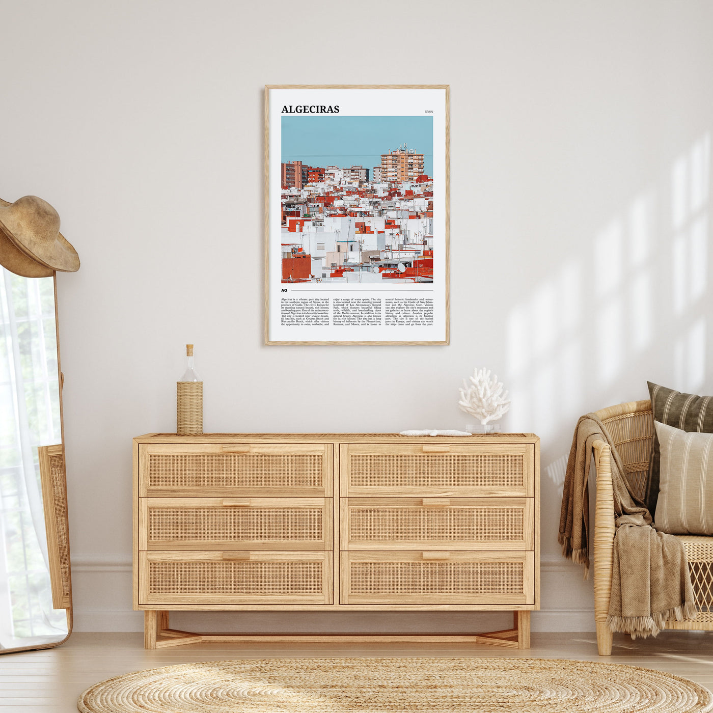 Algeciras Travel Color Poster