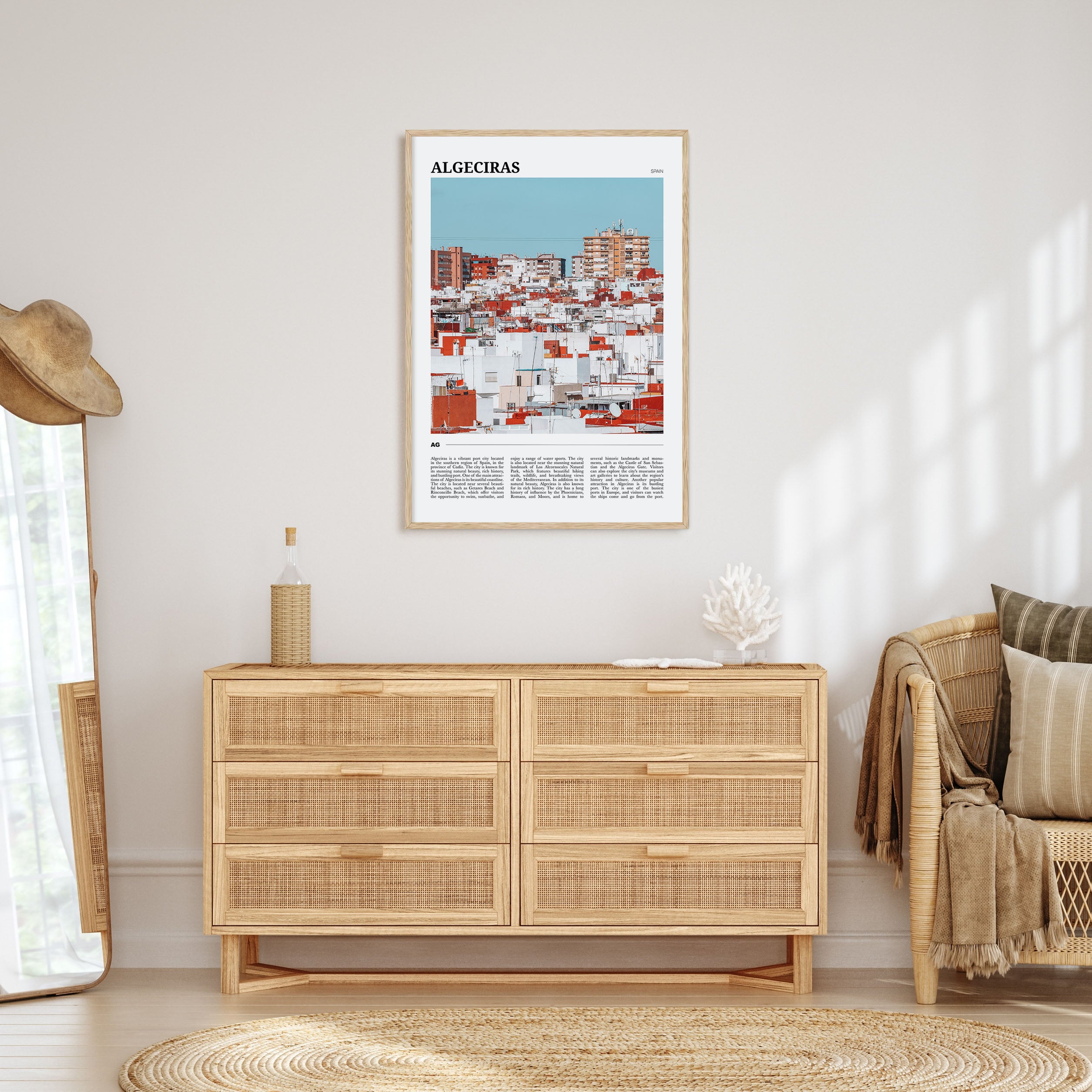 Algeciras Travel Color Poster