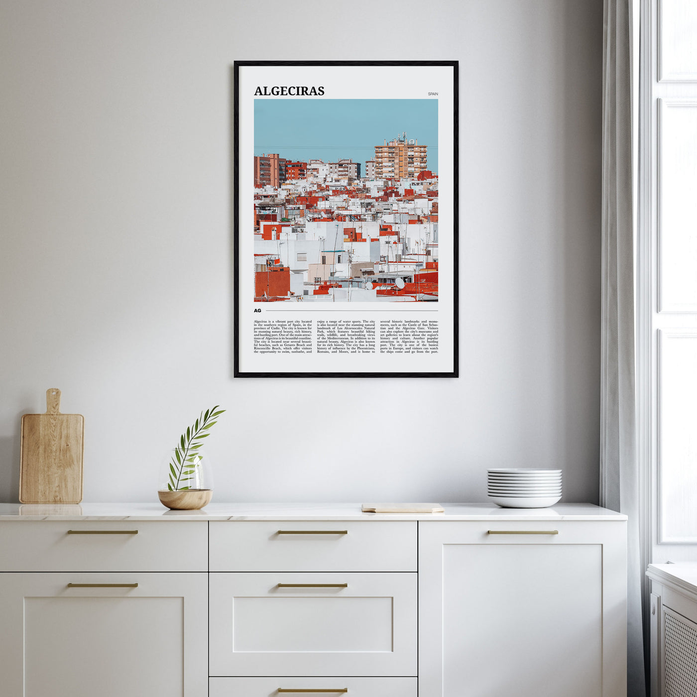 Algeciras Travel Color Poster