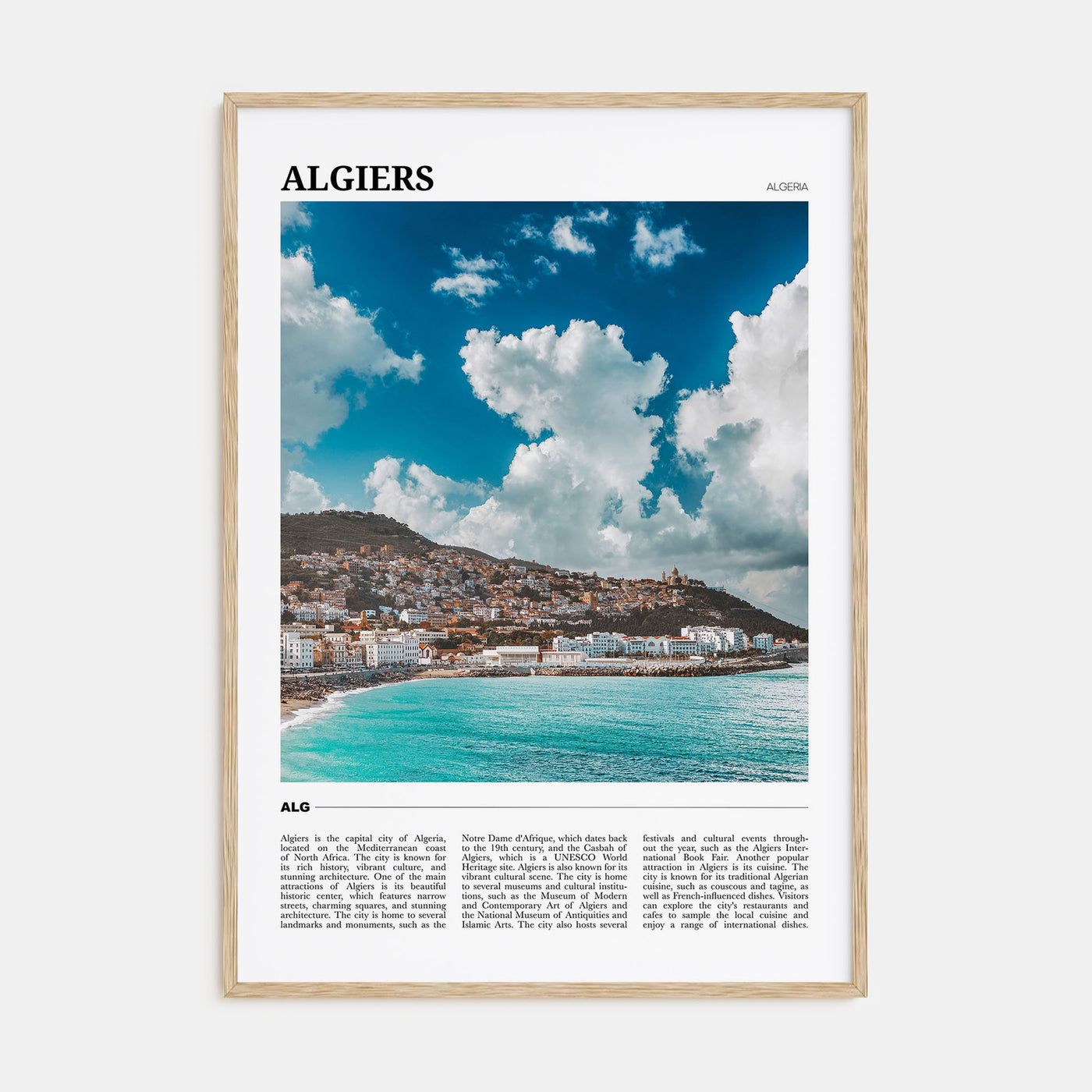 Algiers Travel Color Poster