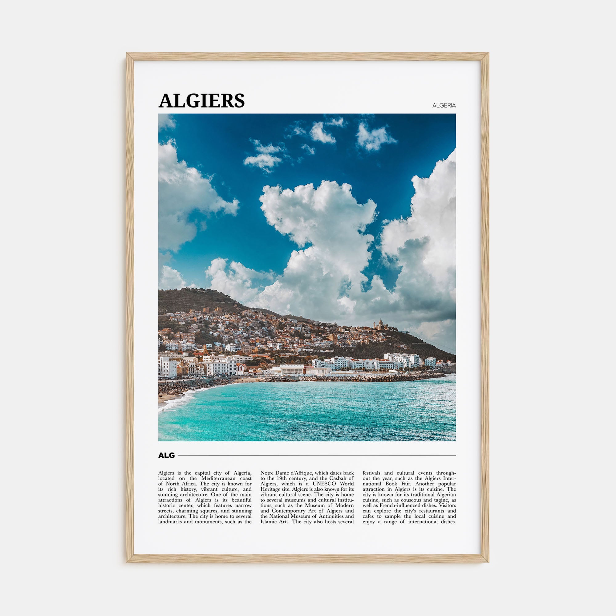 Algiers Travel Color Poster