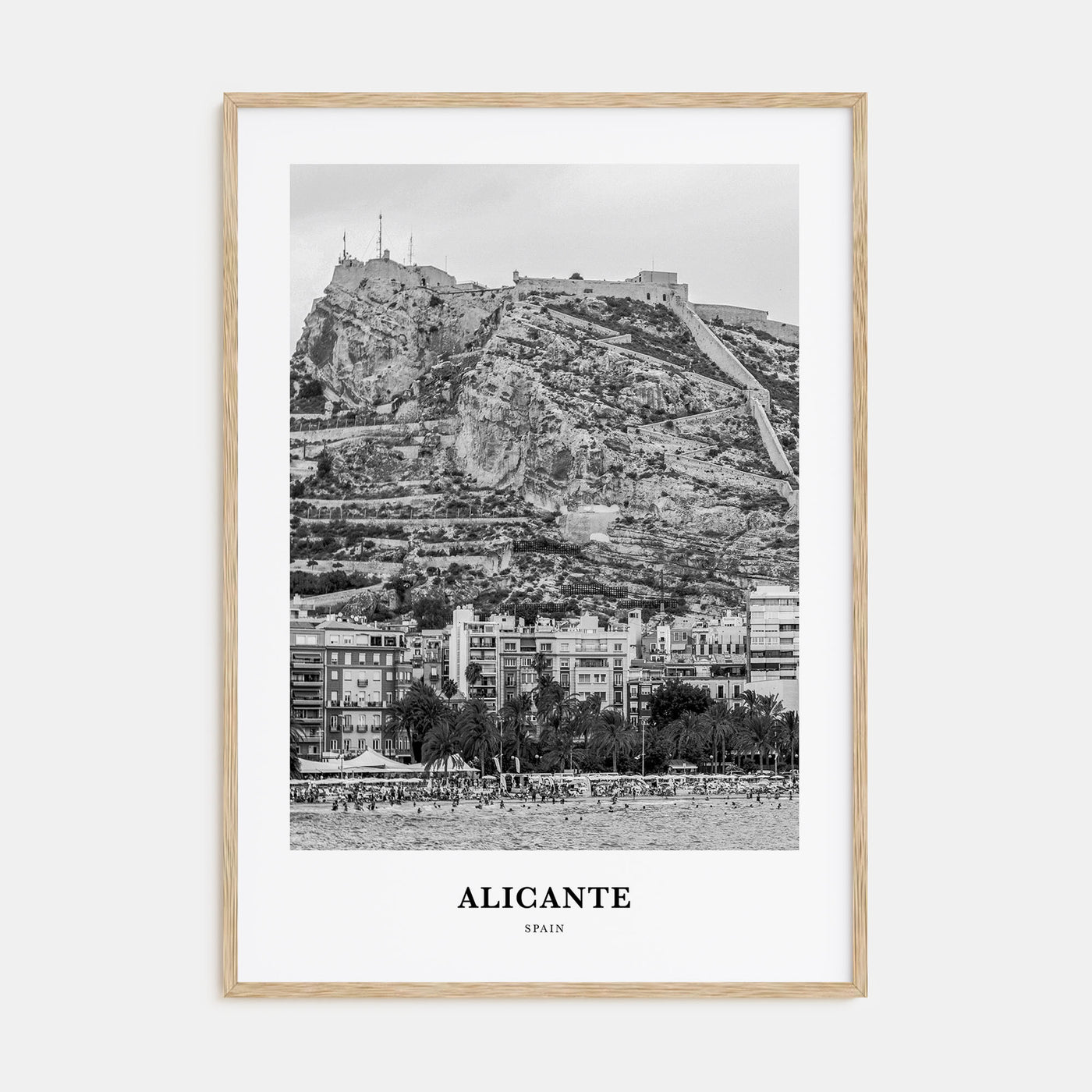 Alicante Portrait B&W Poster
