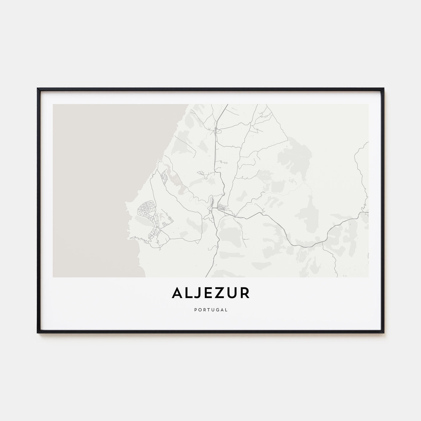Aljezur Map Landscape Poster