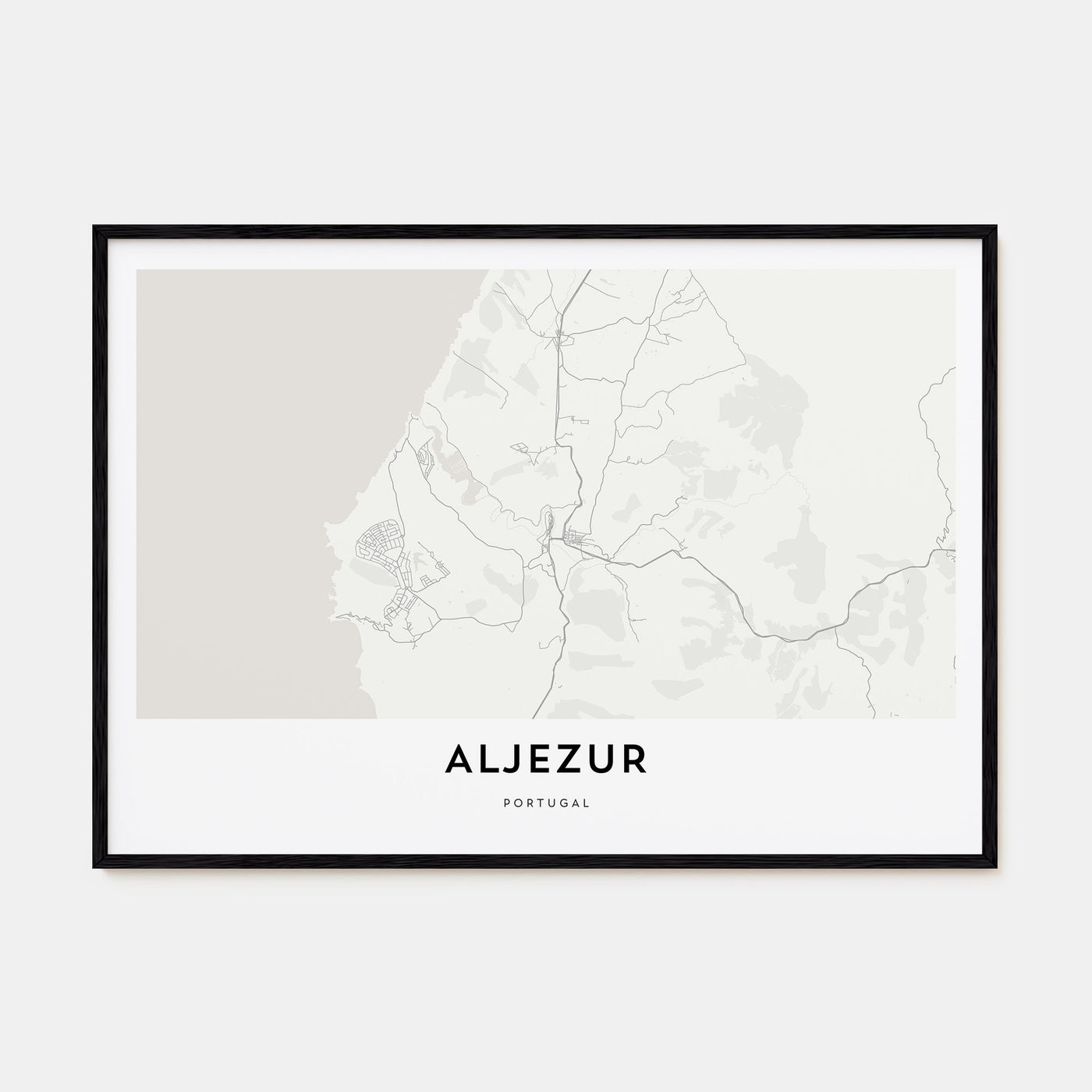 Aljezur Map Landscape Poster
