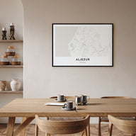 Aljezur Map Landscape Poster