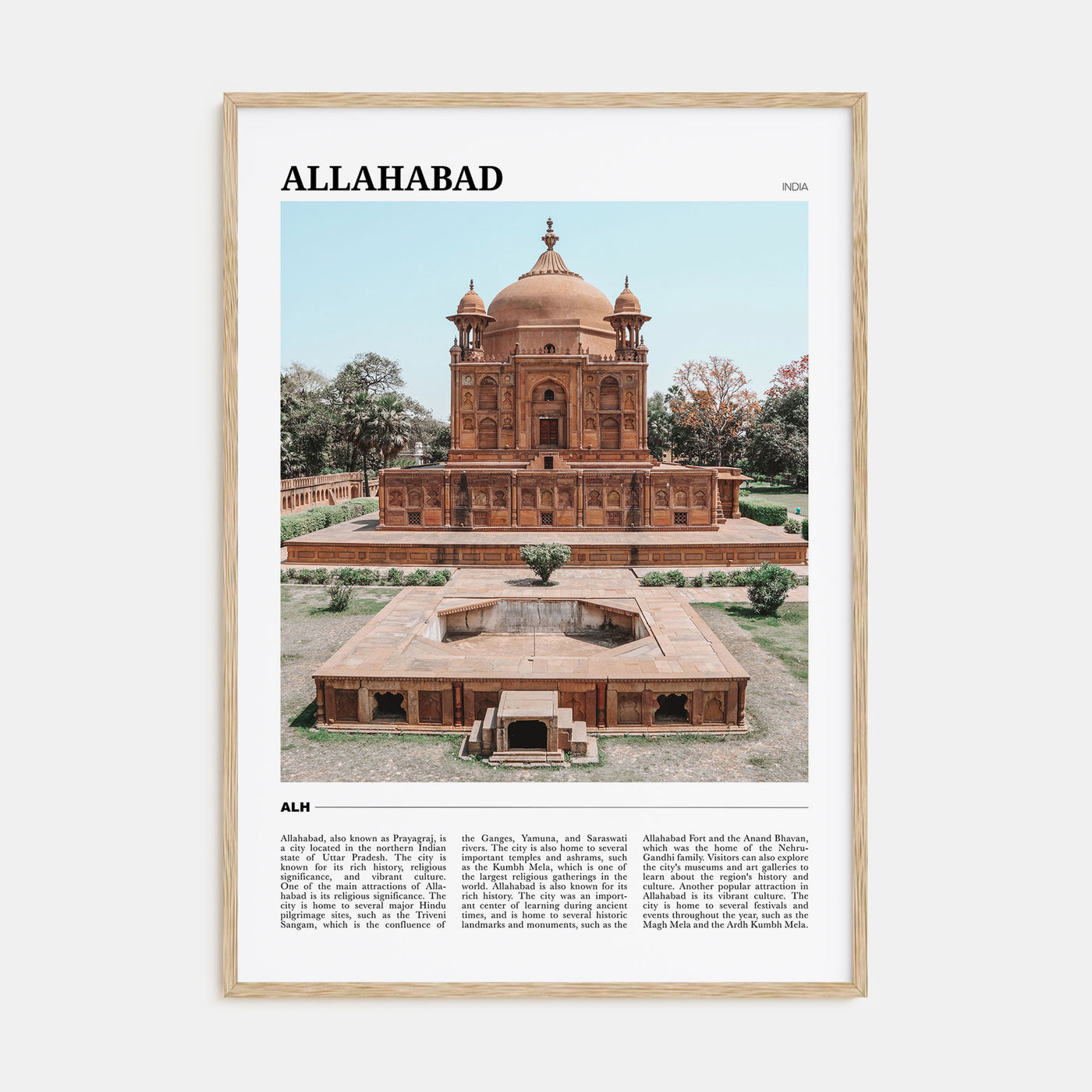 Allahabad Travel Color Poster