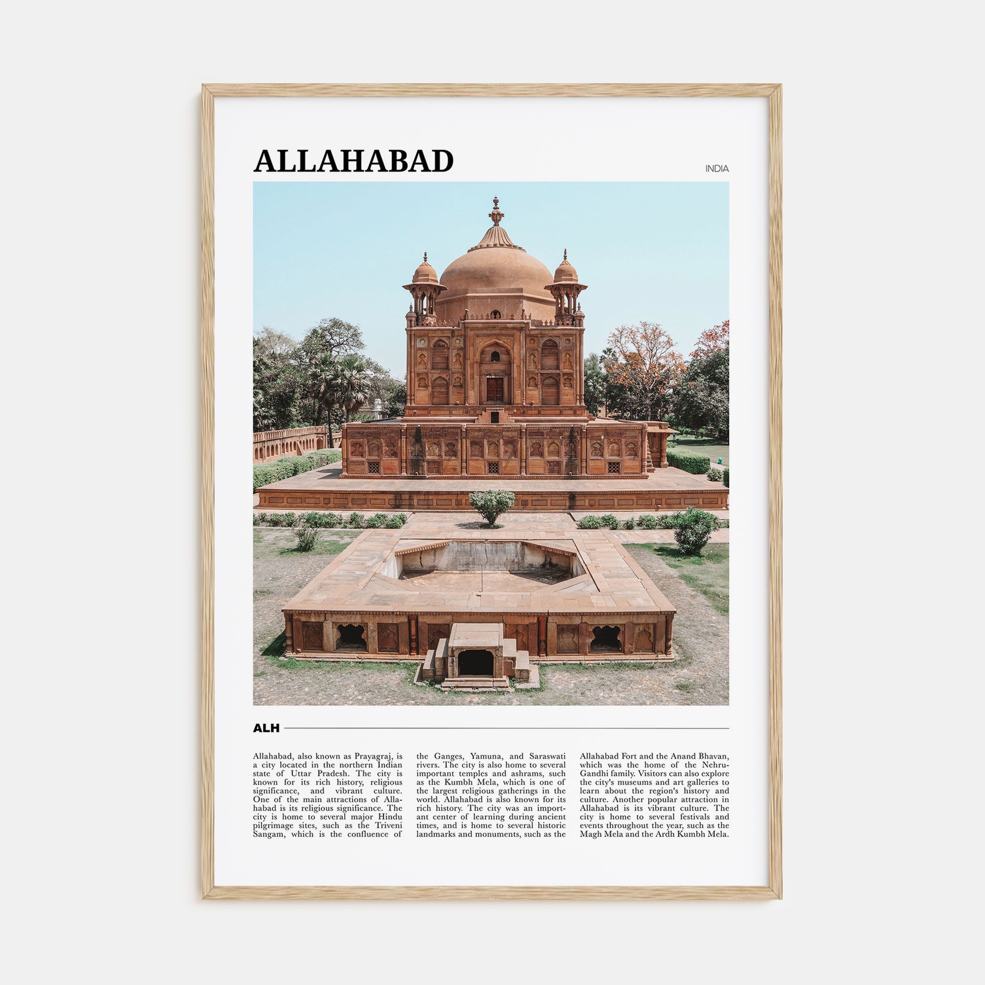 Allahabad Travel Color Poster