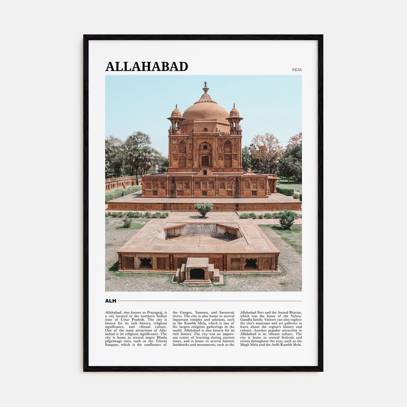 Allahabad Travel Color Poster