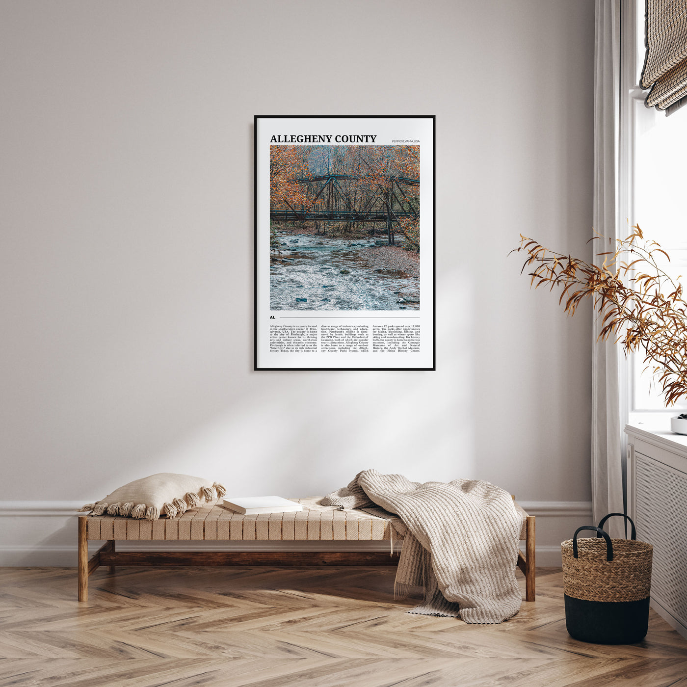 Allegheny County Travel Color Poster