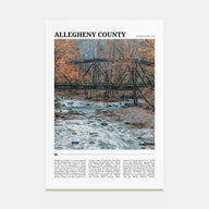 Allegheny County Travel Color Poster