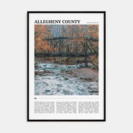 Allegheny County Travel Color Poster