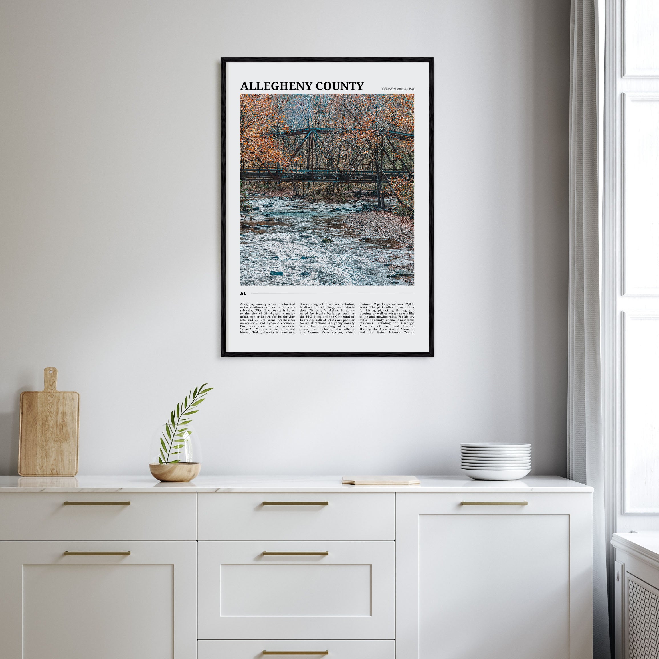 Allegheny County Travel Color Poster