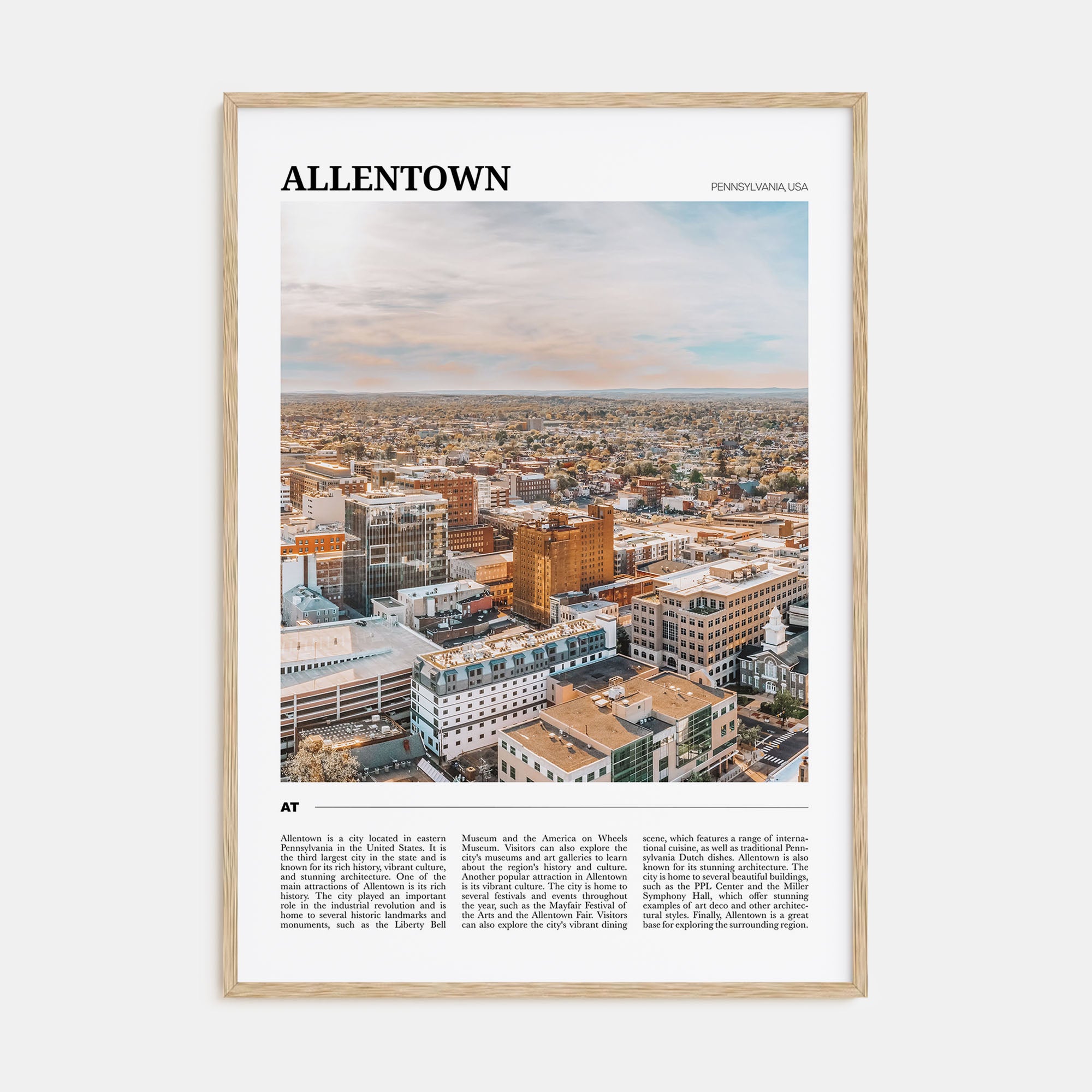 Allentown Travel Color Poster