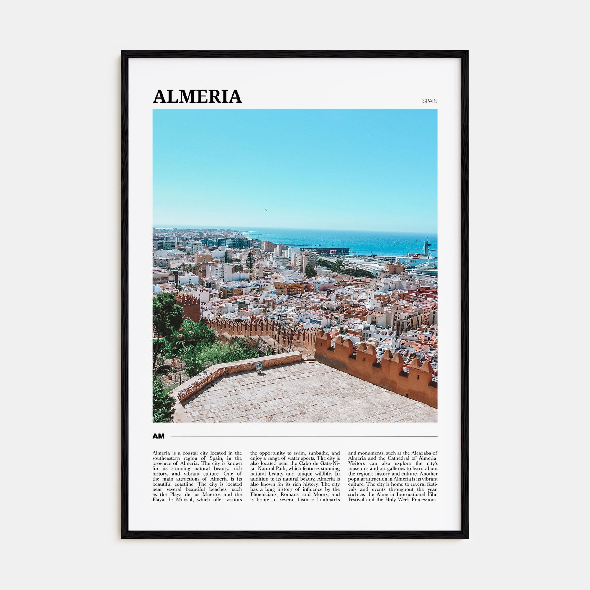 Almeria Travel Color Poster