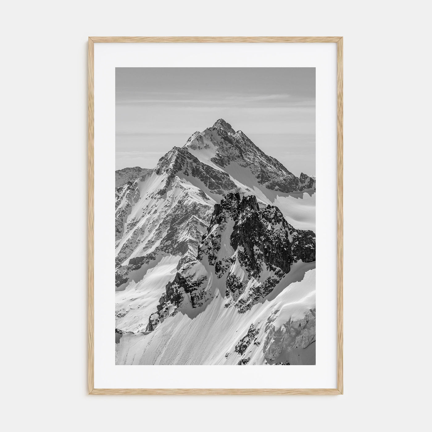 Alpes Photo B&W Poster