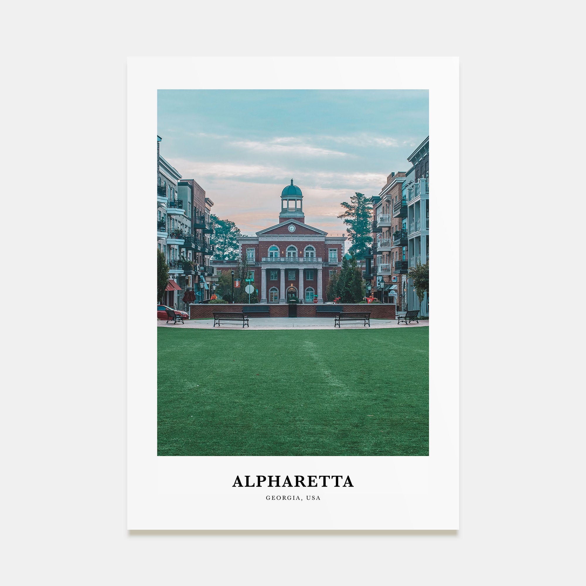 Alpharetta Portrait Color Poster