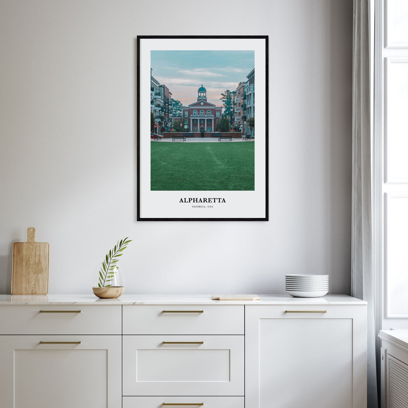 Alpharetta Portrait Color Poster
