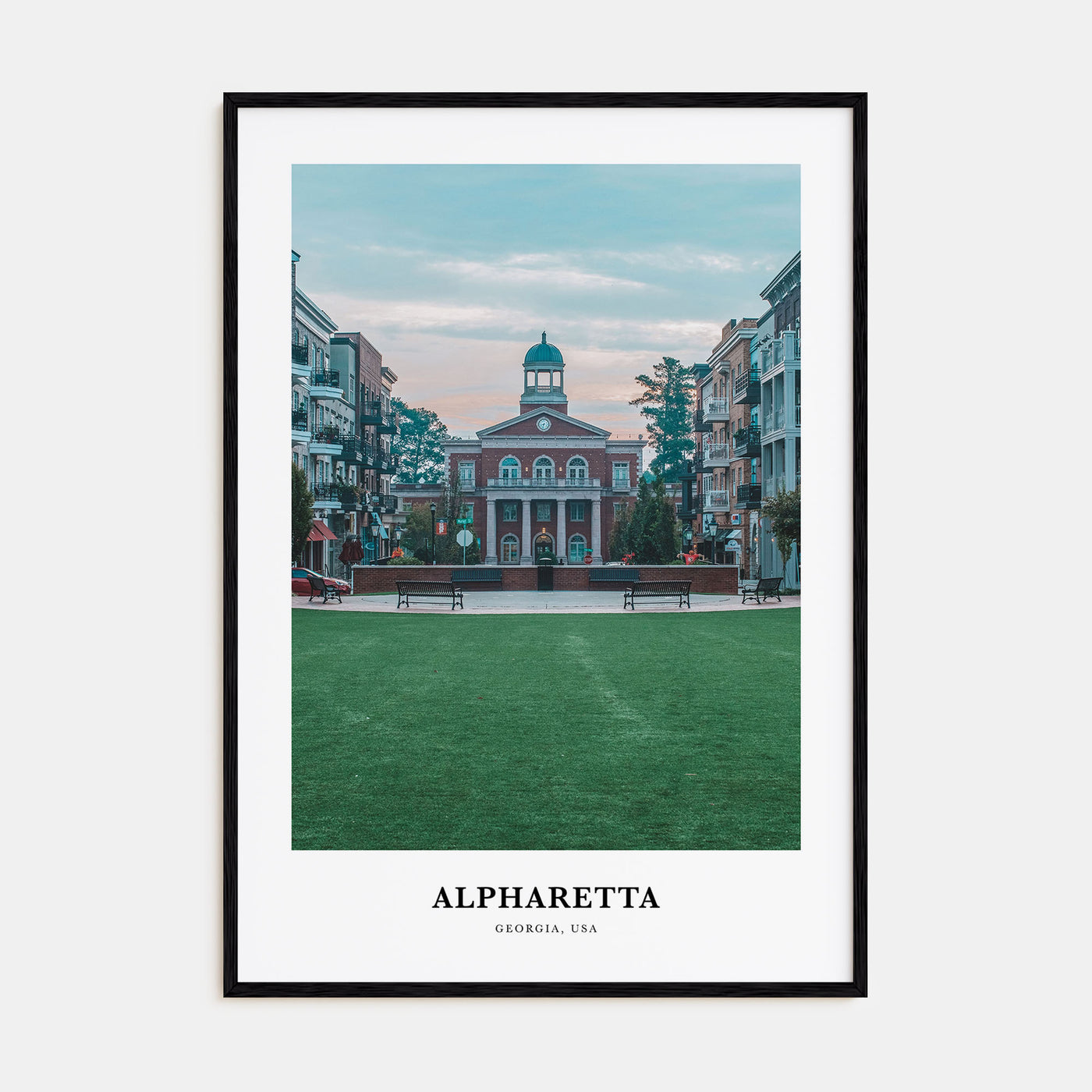 Alpharetta Portrait Color Poster