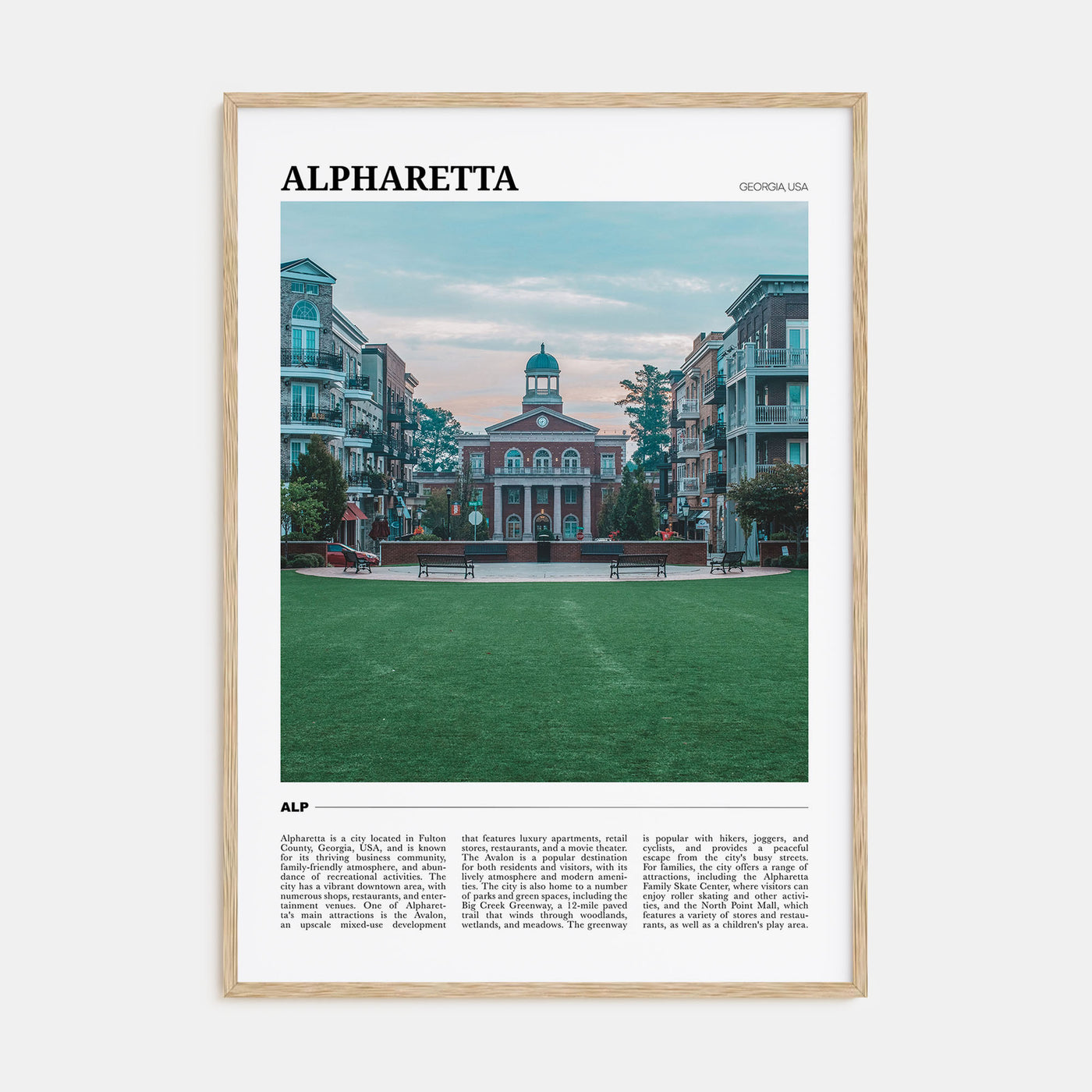 Alpharetta Travel Color Poster
