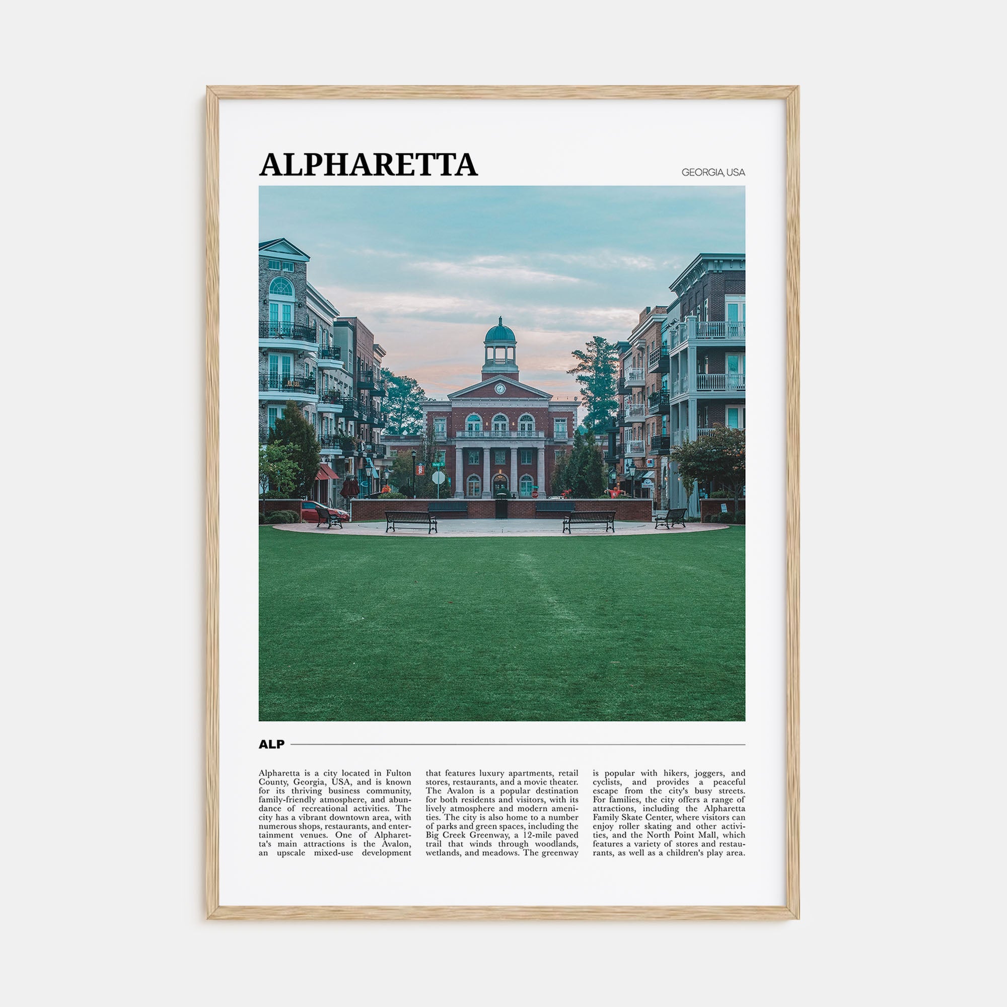 Alpharetta Travel Color Poster