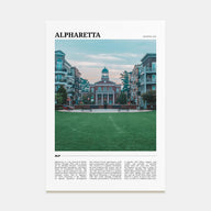 Alpharetta Travel Color Poster