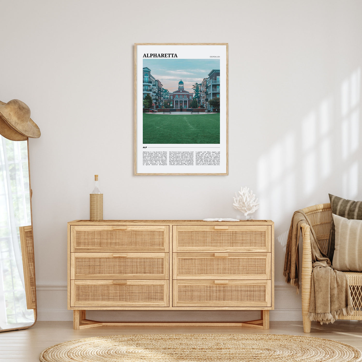 Alpharetta Travel Color Poster