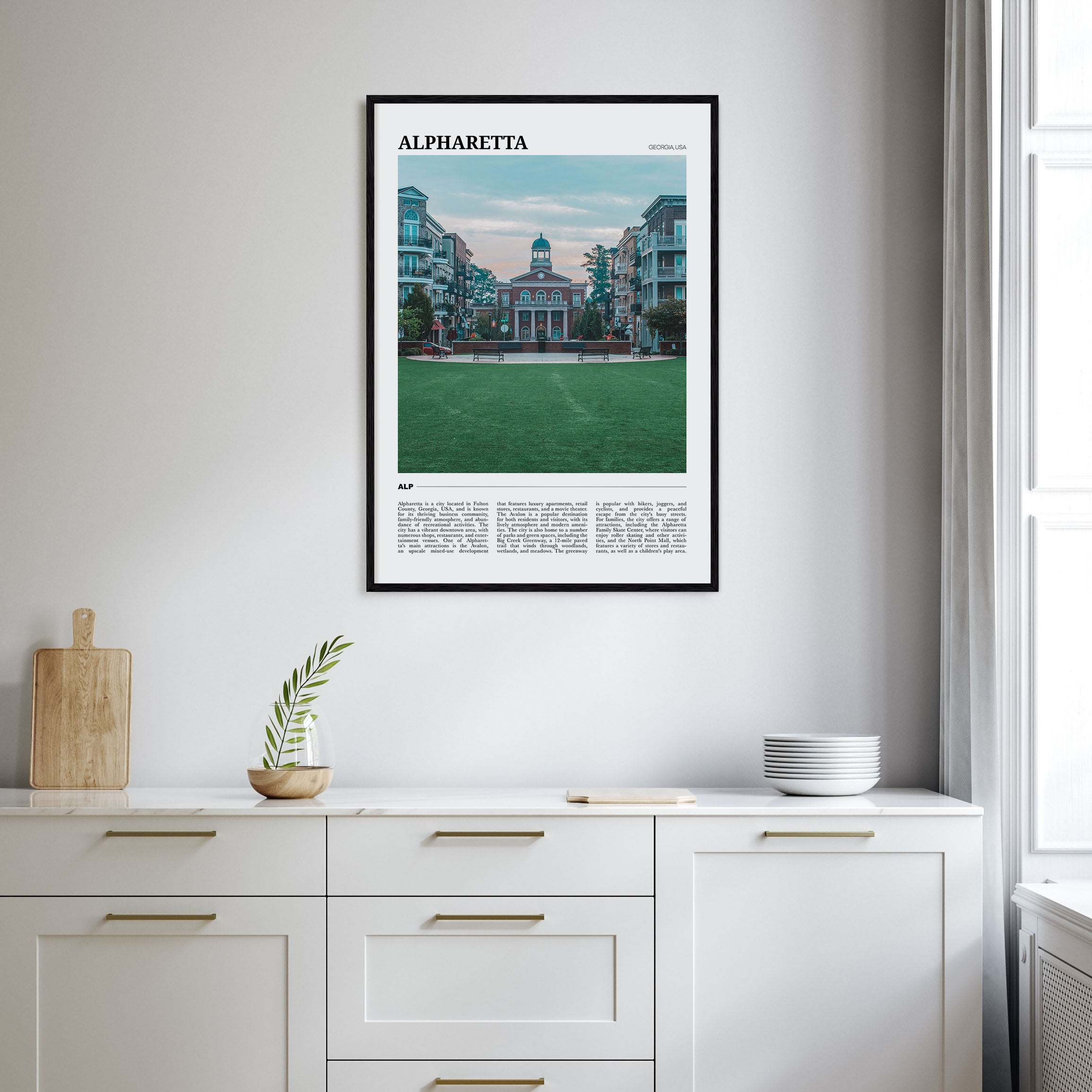 Alpharetta Travel Color Poster