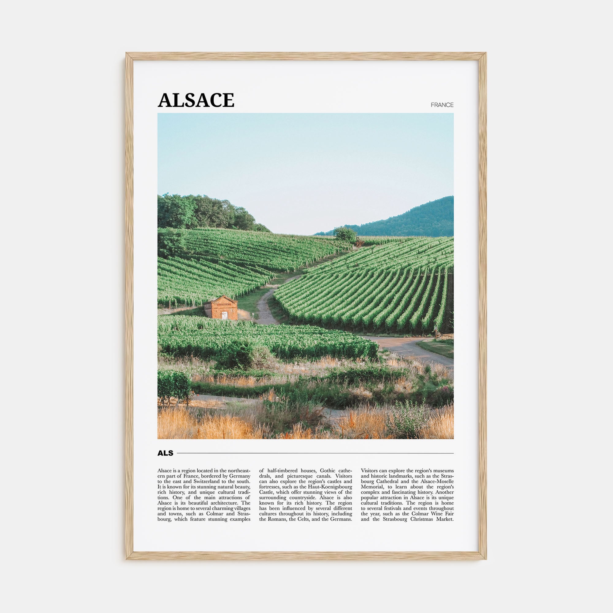 Alsace Travel Color Poster