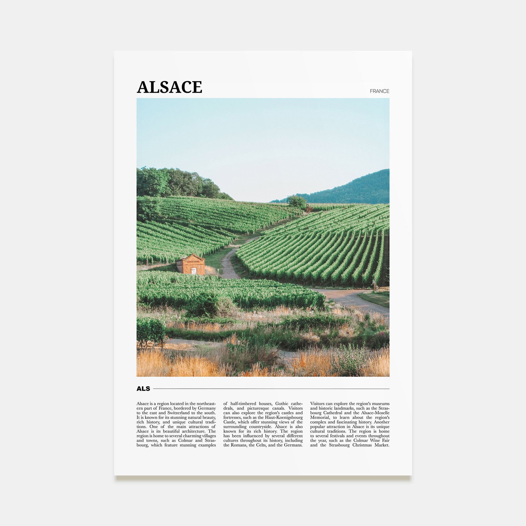 Alsace Travel Color Poster