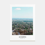 Altadena Portrait Color Poster