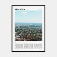 Altadena Travel Color Poster