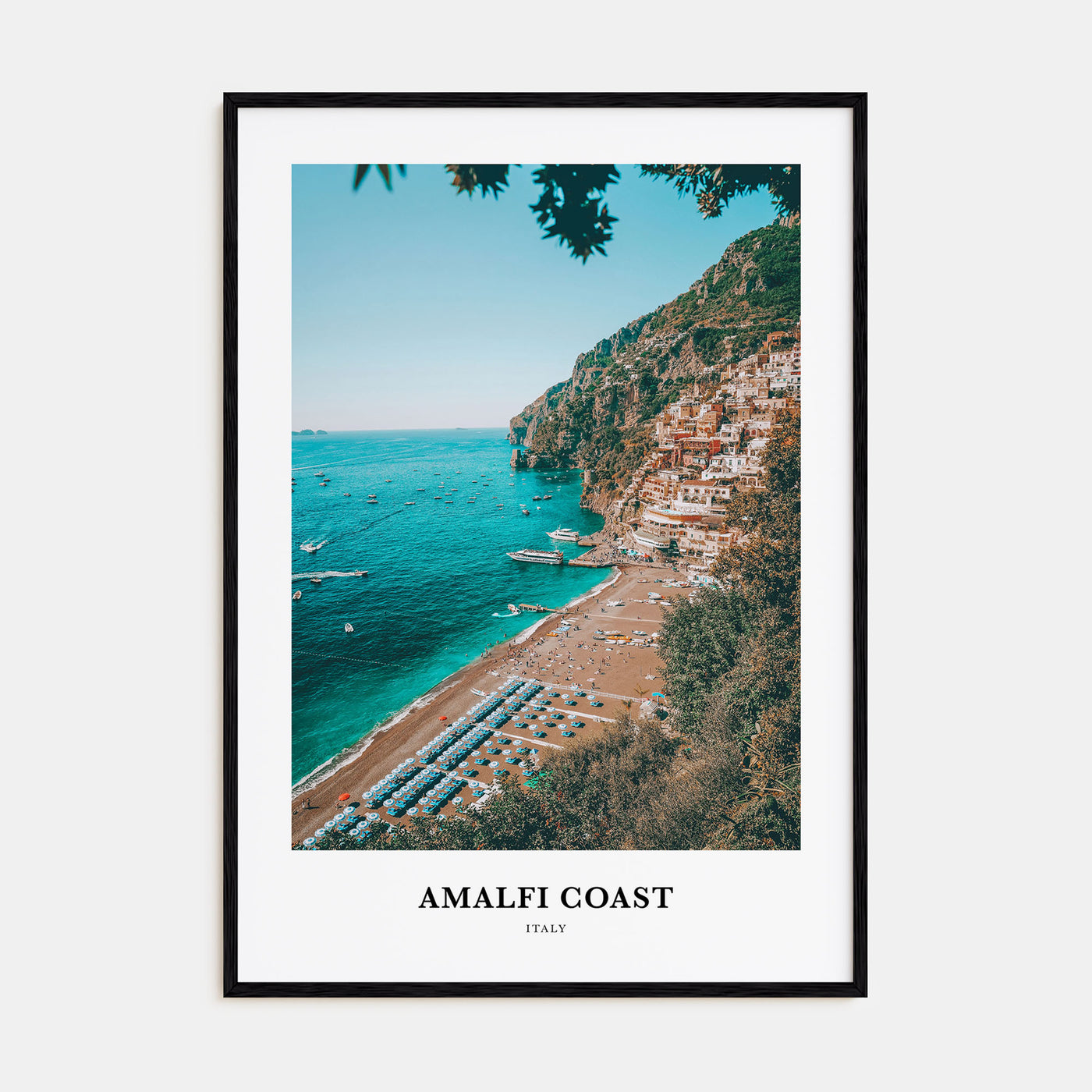 Amalfi Coast Portrait Color Poster