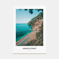 Amalfi Coast Portrait Color Poster