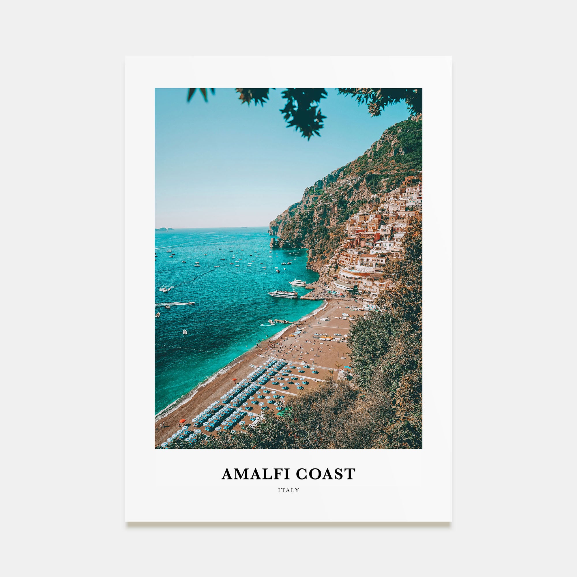Amalfi Coast Portrait Color Poster