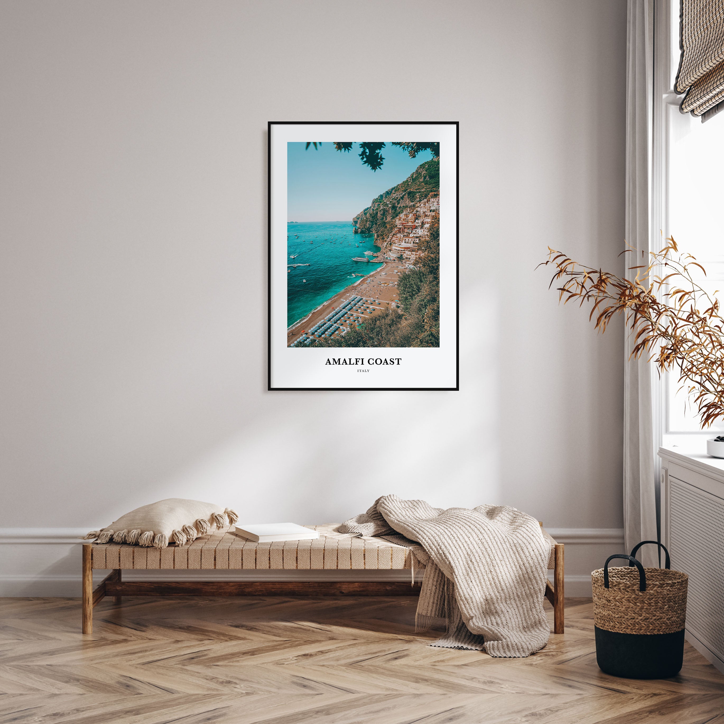 Amalfi Coast Portrait Color Poster