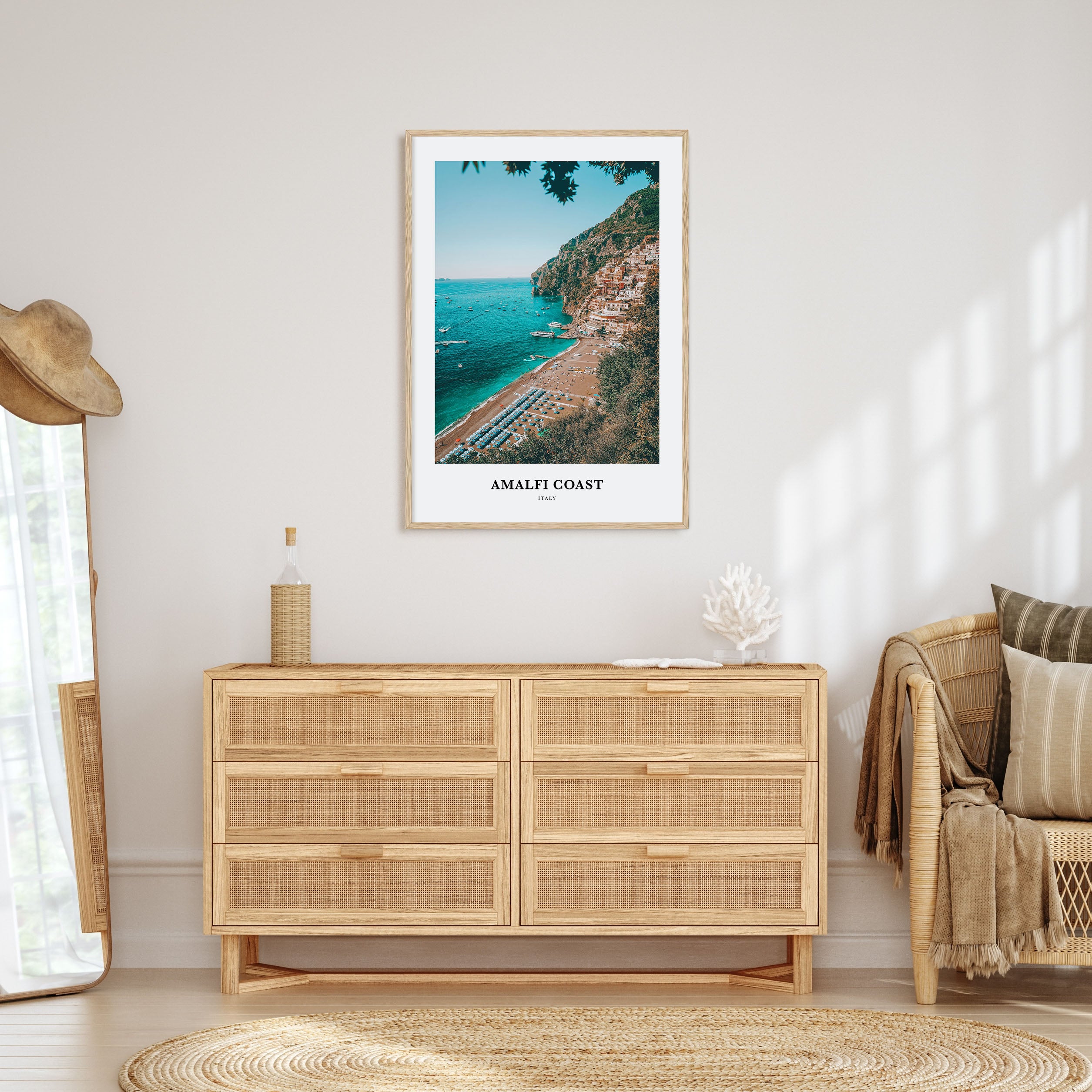 Amalfi Coast Portrait Color Poster