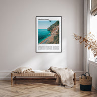 Amalfi Coast Travel Color Poster