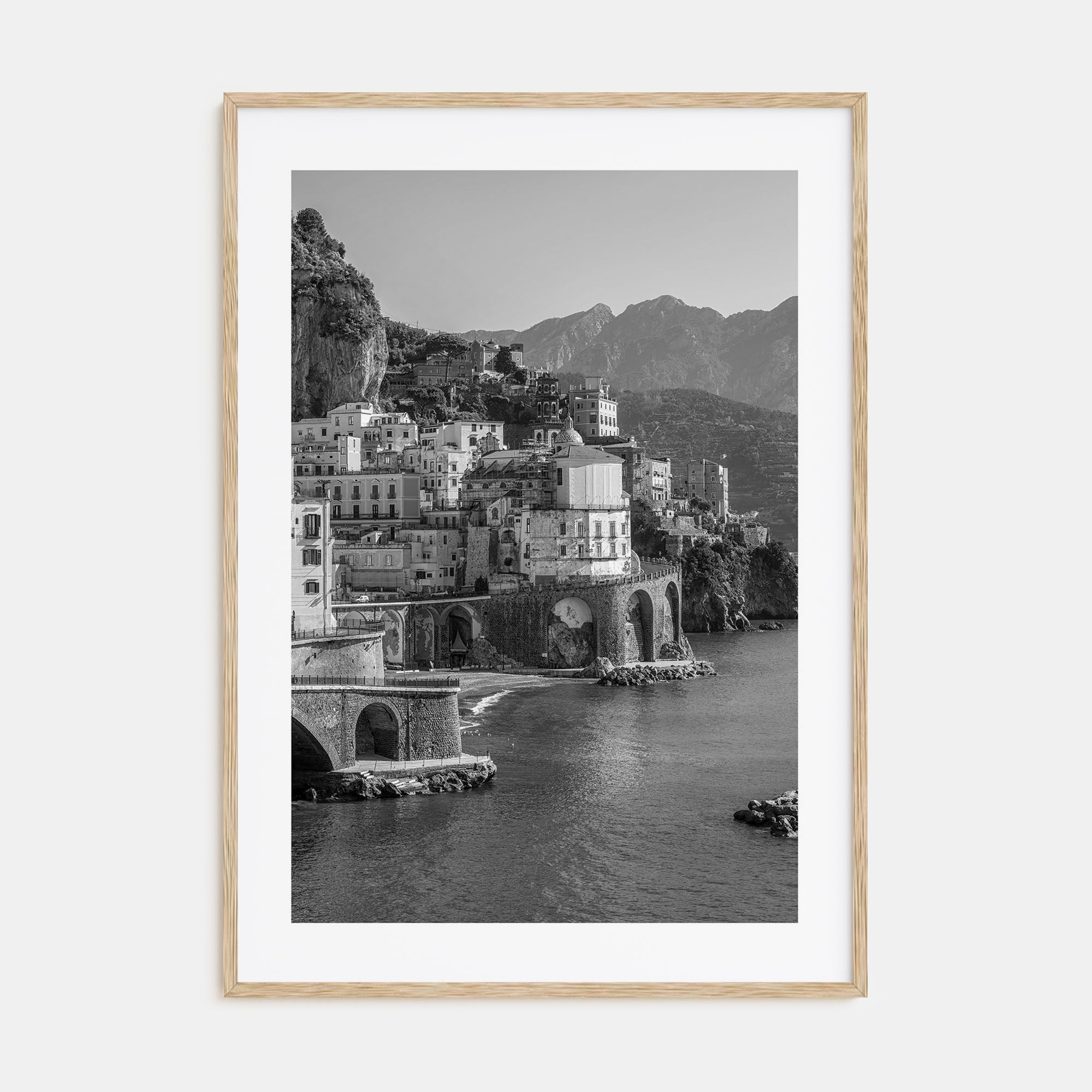 Amalfi Photo B&W Poster