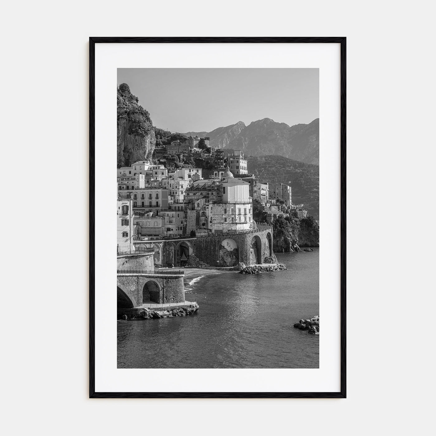 Amalfi Photo B&W Poster