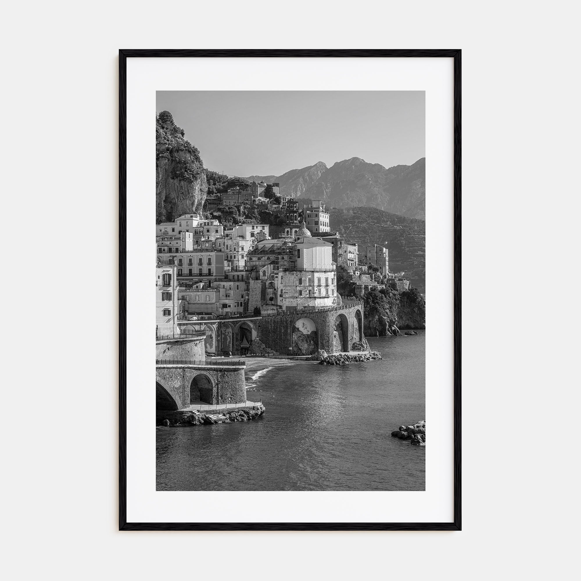 Amalfi Photo B&W Poster
