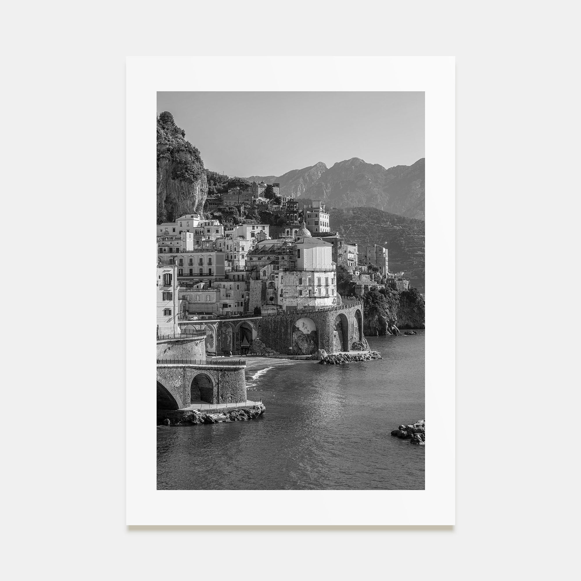 Amalfi Photo B&W Poster