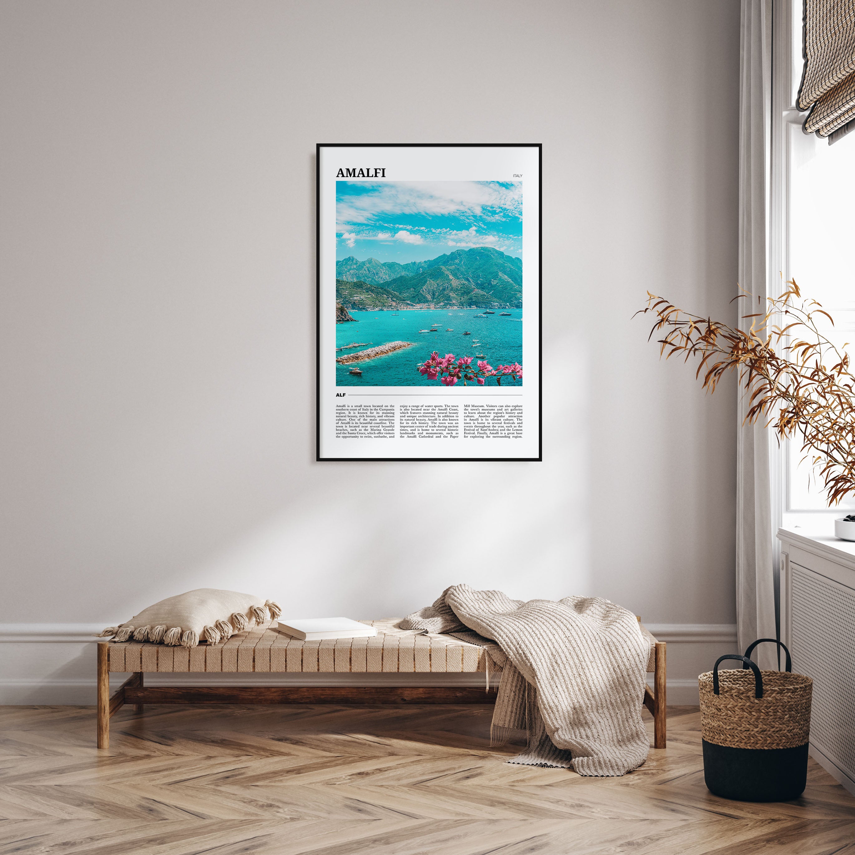 Amalfi Travel Color Poster
