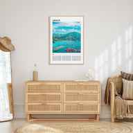 Amalfi Travel Color Poster