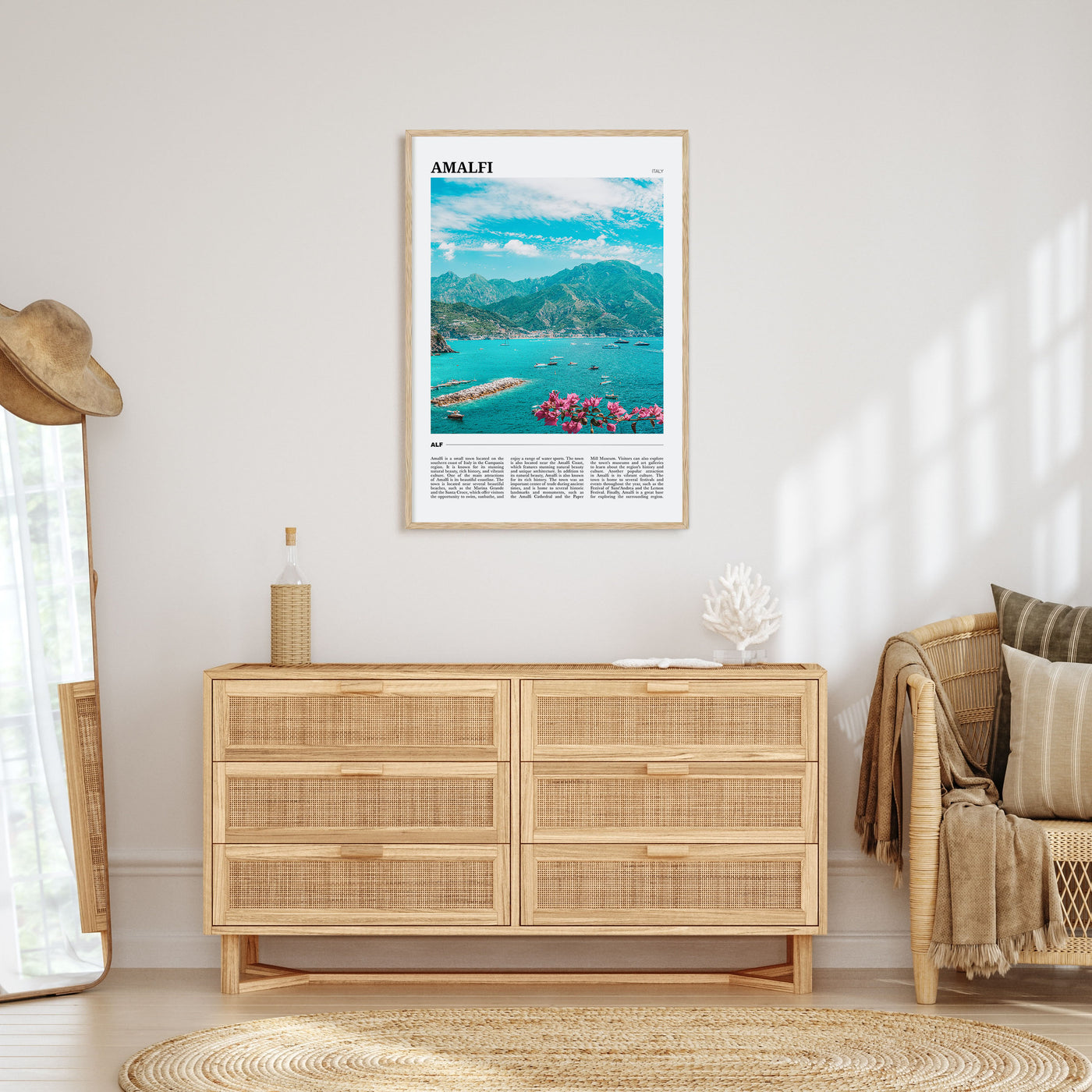 Amalfi Travel Color Poster