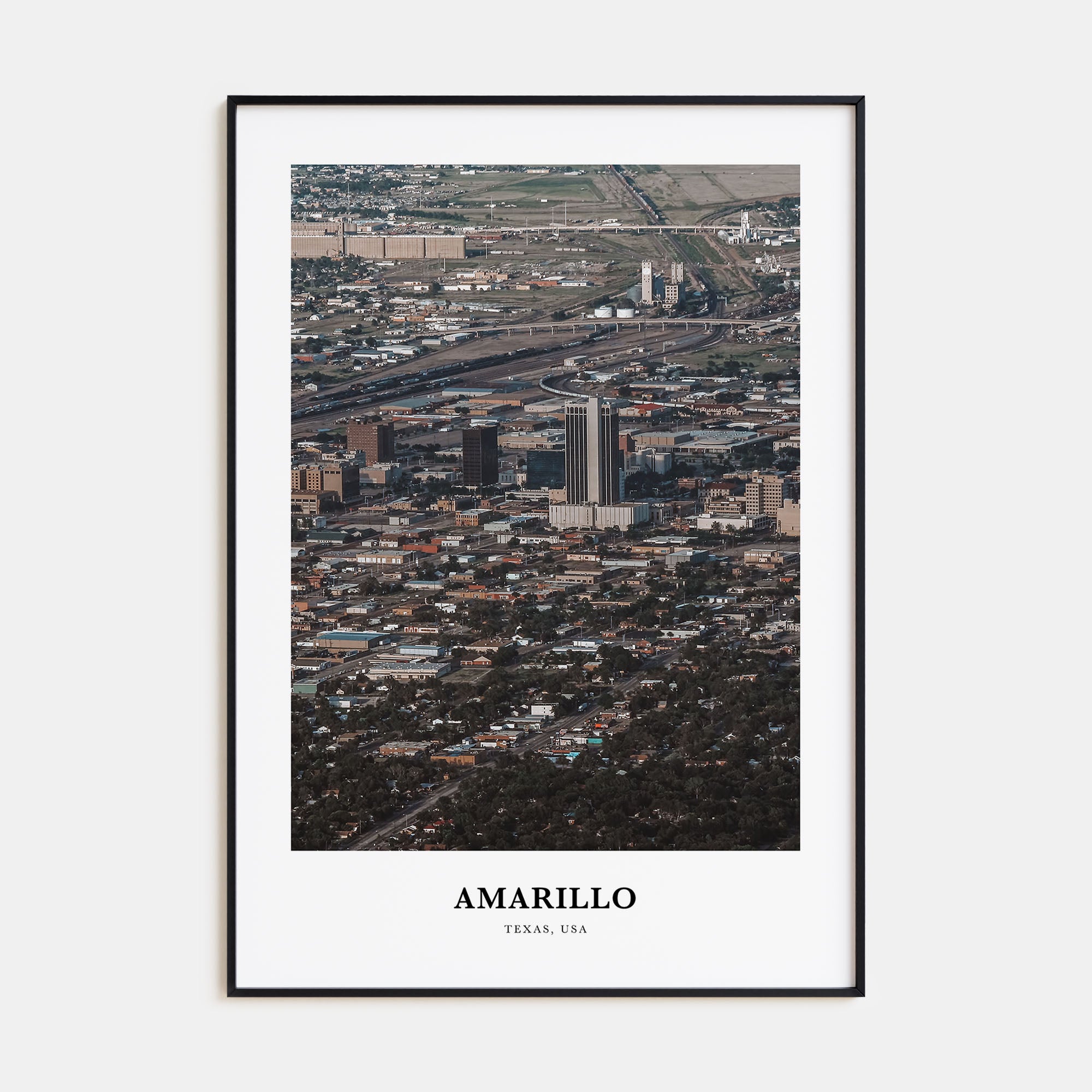 Amarillo Portrait Color Poster